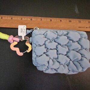 Icing‎ periwinkle blue puffy coin purse - NWT